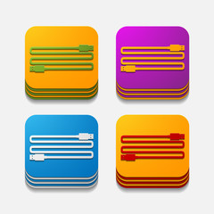square button: usb