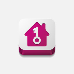 square button: house