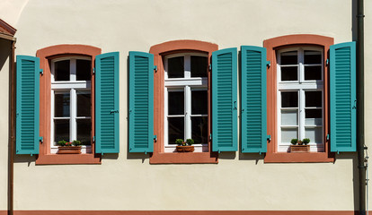 Renovated pvc wwindows in old village house