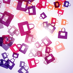 abstract background: bag