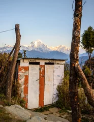 Deurstickers Toilets in Nepal © Thomas Dutour