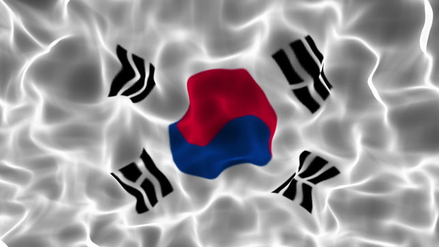 South Korea Flag, Textile, Background