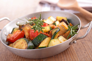 ratatouille,cooked vegteables