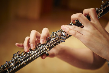 Playing clarinet