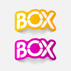 realistic design element: box