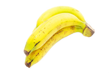 Fresh banana isolate on white background.