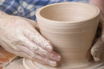 Hands of a potter