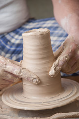 Hands of a potter