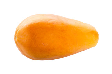 papaya isolated on white