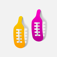 realistic design element: thermometer, medical