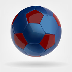 Fototapeta premium blue soccer football vector