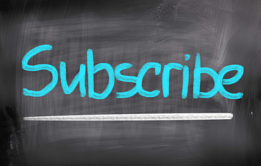 Subscribe Concept