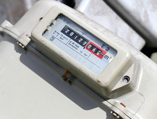 gas counter for counting the gas consumption of users