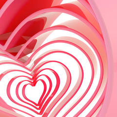 Heart shape figure abstract background