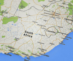 Naklejka premium South Africa Map