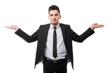 Handsome business man.