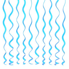 Serpentine ribbons isolated