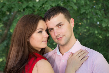 Obraz premium Couple in love - Beginning of a Love Story