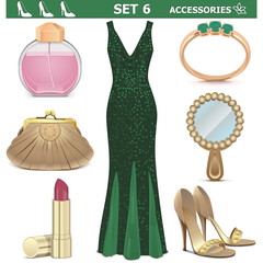 Vector Female Accessories Set 6