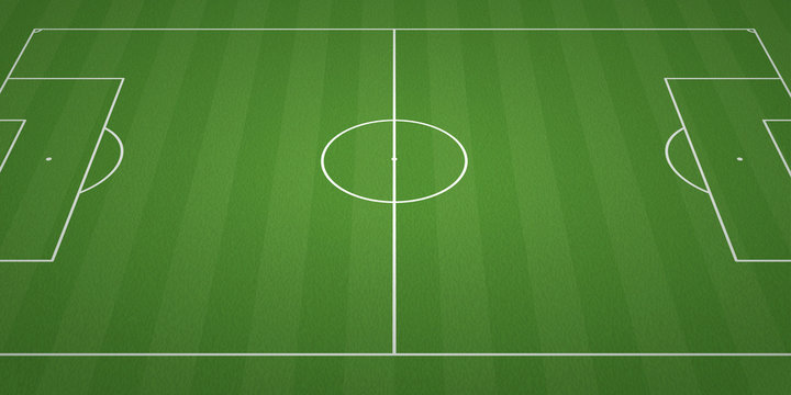 football field 3-D background - vector illustration