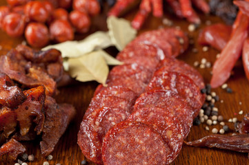 meat and sausages