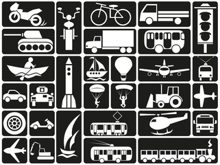 modes of transport icons