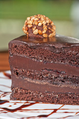 chocolate cake piece