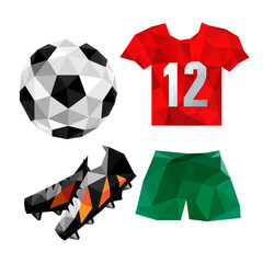 polygonal soccer uniform © dragoana23