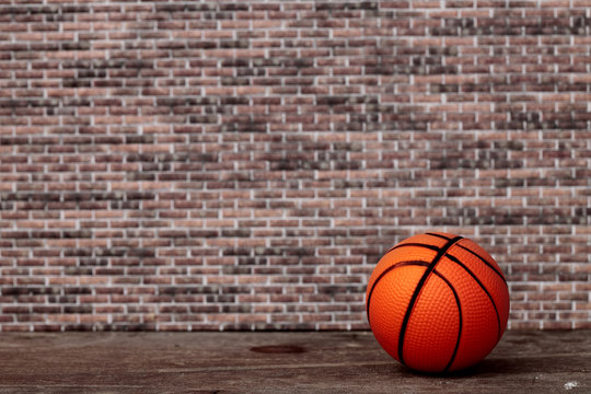abandoned basketball ball