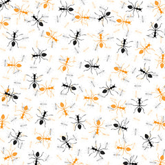 Seamless wallpaper ant.