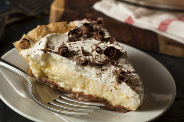 Homemade Black Bottom Cream Pie