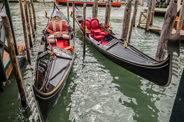 Two docked gondolas © Dario Lo Presti