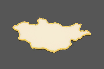 Map of Mongolia.