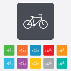 Bicycle sign icon. Eco delivery.