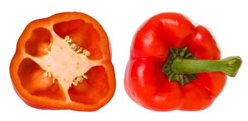 Three color peppers