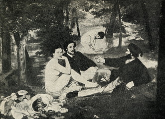Fototapety  Śniadanie na trawie (Édouard Manet, 1863)