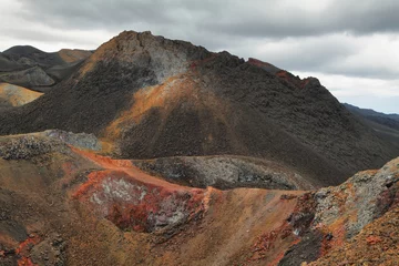 Fotobehang Volcanic landscape, Sierra Negra, Galapagos. © estivillml