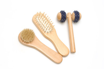 Bath Spa massage accessory  hairbrush, brush and roller massage
