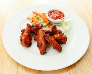buffalo chicken wings with beer