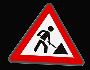baustellenschild  warnhinweis