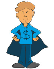 boy with dollar sign