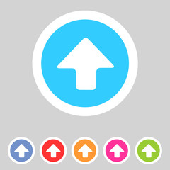 Flat game graphics icon arrow up