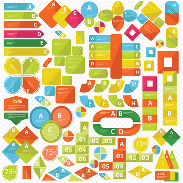 Elements of Infographics,Colorf ul version,vector