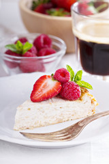 Healthy cheesecake with oats