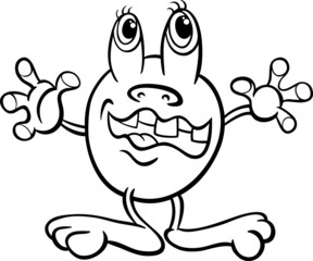 cartoon fantasy character coloring page
