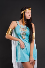 Pretty girl in Cleopatra role