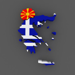 Macedonia and Greece. map
