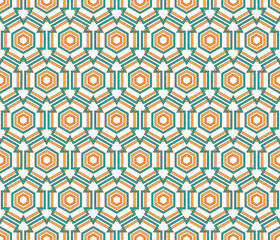 hexagon linear pattern