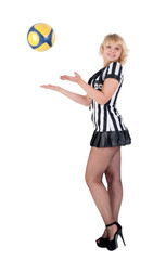 Fototapeta premium Sexy Soccer Referee