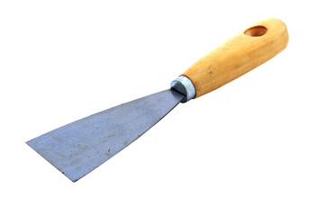 Wallpaper scraper with wood handle